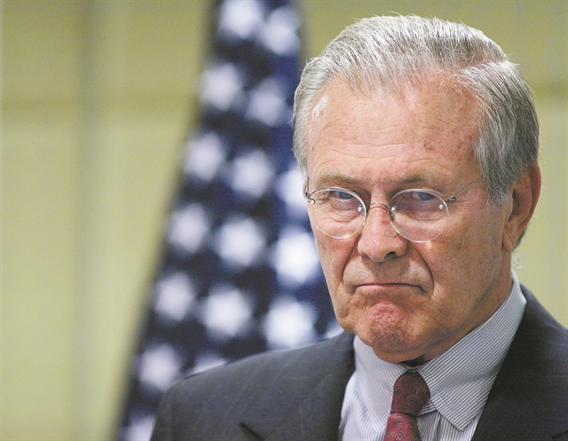 Πέθανε στα 88 τουο Ντόναλντ Ράμσφελντ