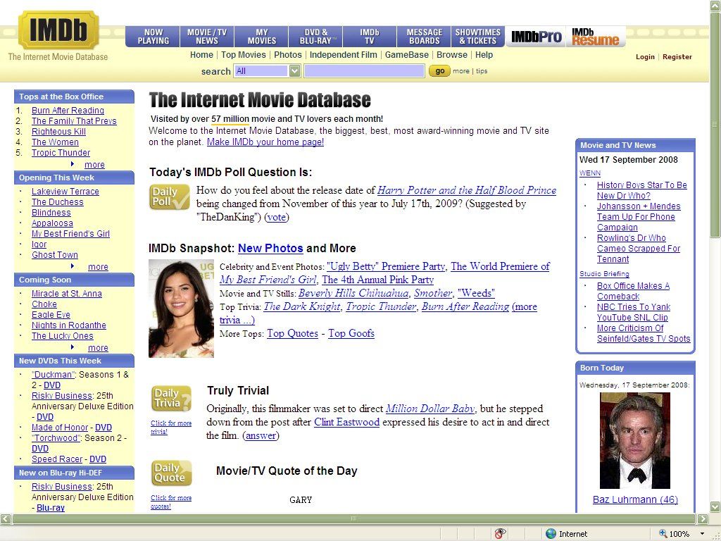 Δωρεάν ταινίες στο Ίντερνετ από το IMDB