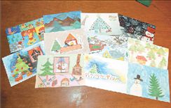 Χριστουγεννιάτικες κάρτες από παιδιά για παιδιά