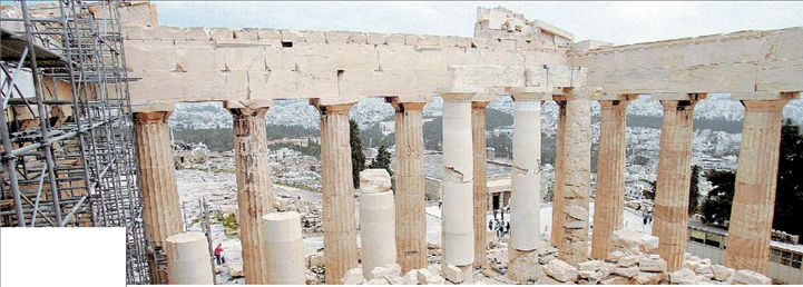 Κόντρες για τους κίονες του Παρθενώνα