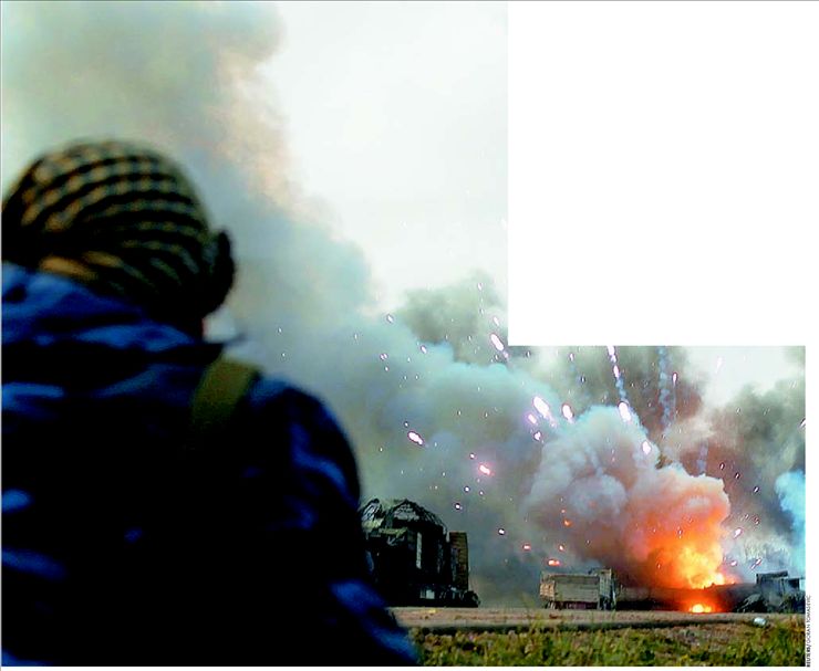 «Αυγή» µε πύρινη καταιγίδα