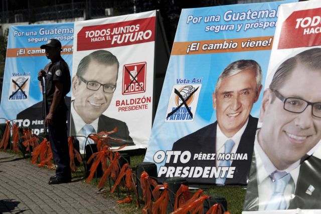 Ο ζάπλουτος στρατηγός Μολίνα 
φαβορί για πρόεδρος της Γουατεμάλας