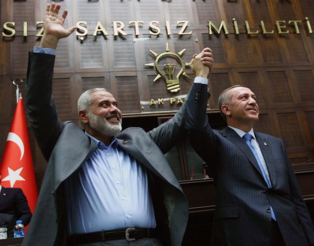 Ο Ερντογάν υποδέχτηκε στην τουρκική Βουλή τον Πρωθυπουργό της Χαμάς