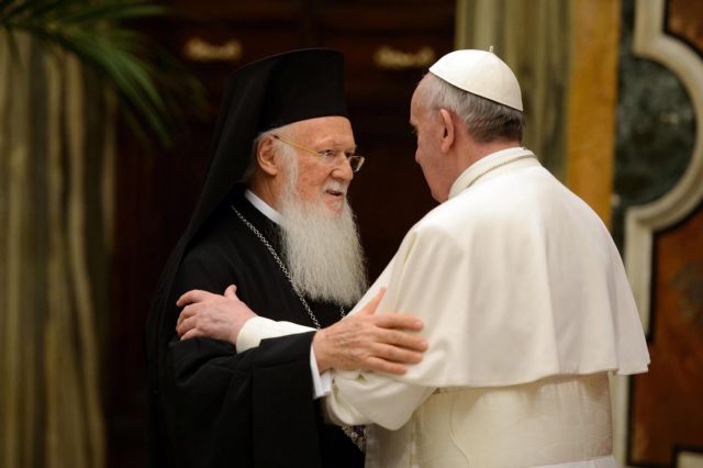 Ο πράσινος Πατριάρχης συνάντησε τον πράσινο Πάπα