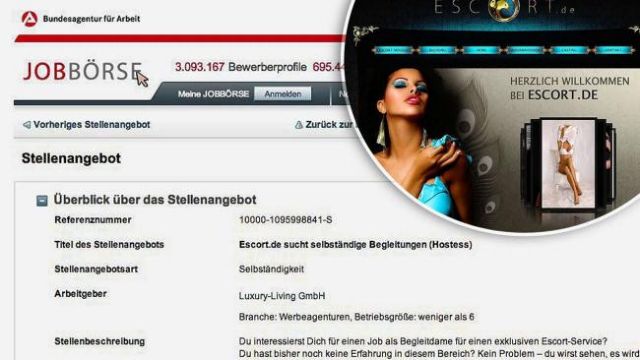 Γυναίκες για «συνοδούς» κυρίων ζητά ο Γερμανικός Οργανισμός Απασχόλησης!