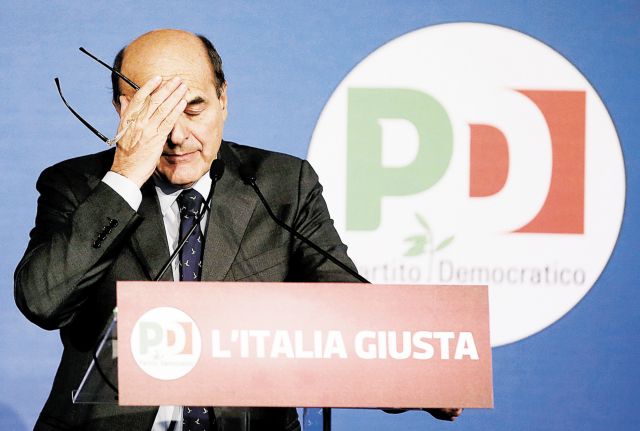 Αξεπέραστες δυσκολίες Μπερσάνι στην προσπάθεια σχηματισμού κυβέρνησης στην Ιταλία