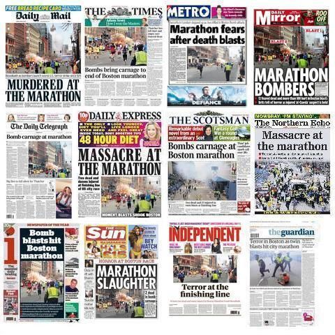H «σφαγή του Μαραθωνίου» στα πρωτοσέλιδα των βρετανικών εφημερίδων