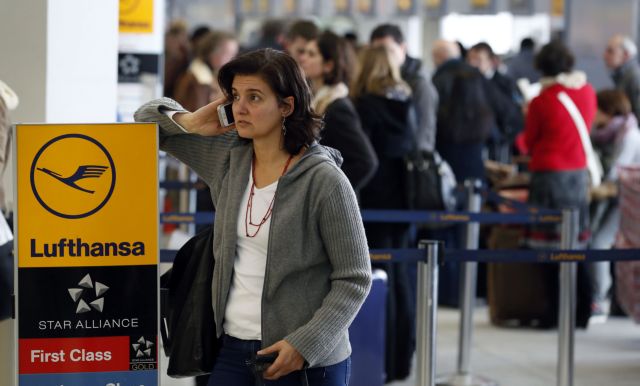 Απεργία στη Lufthansa τη Δευτέρα ακυρώνει σχεδόν όλες τις πτήσεις της