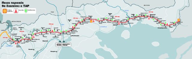 Ολη η διαδρομή των 543 χιλιομέτρων του νέου αγωγού φυσικού αερίου | tanea.gr