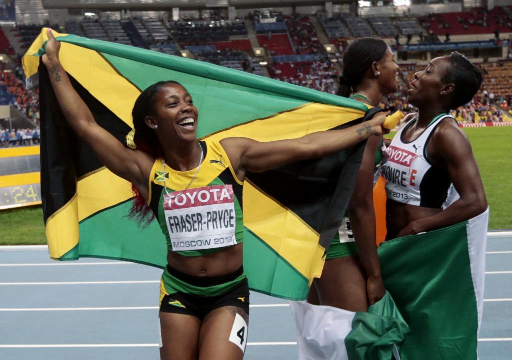 «Nτάμπλ» στα χρυσά μετάλλια στο Παγκόσμιο πρωτάθλημα για την Τζαμαϊκανή Σέλι Φρέιζερ και τον Βρεταννό Μο Φάρα