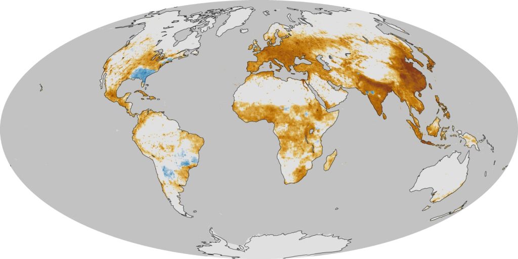 Ο παγκόσμιος χάρτης της ατμοσφαιρικής ρύπανσης