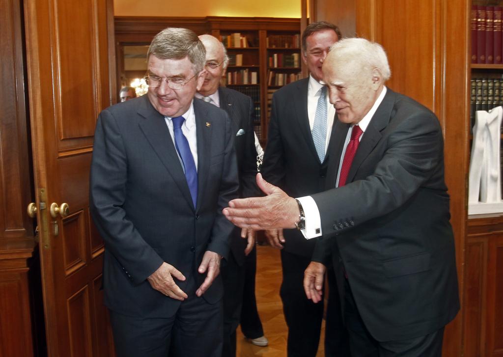 Τον Πρόεδρο της Δημοκρατίας επισκέφτηκε ο νέος πρόεδρος της ΔΟΕ Τόμας Μπαχ