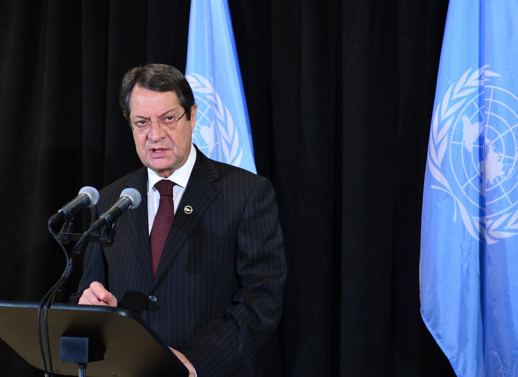 O Αναστασιάδης απέρριψε το τελεσίγραφο τεσσάρων ημερών του ΟΗΕ