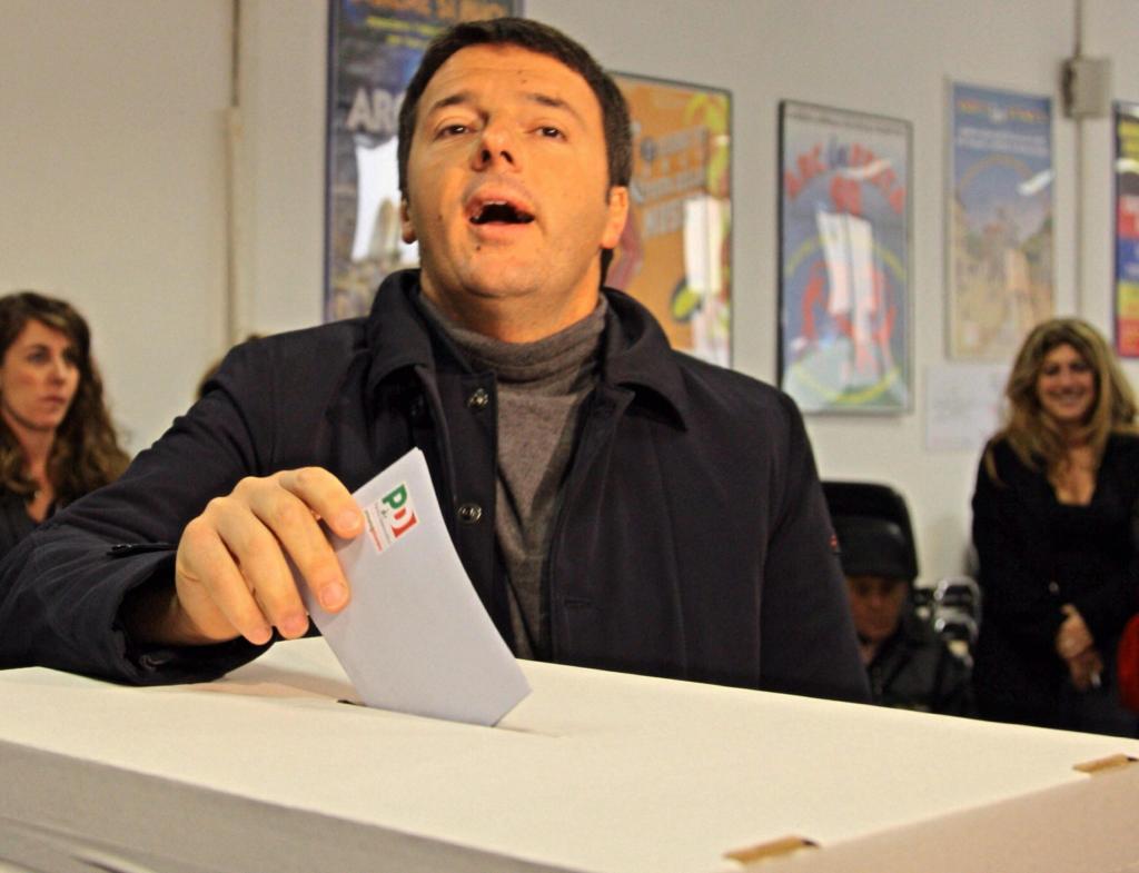 Με 69% ο δήμαρχος της Φλωρεντίας Ματέο Ρέντσι παίρνει τα ηνία της ιταλικής Κεντροαριστεράς