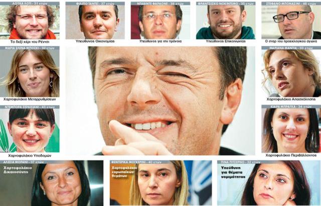 Ολα τα «μωρά» του Ματέο Ρέντσι: Μέσος όρος ηλικίας τα 35 έτη στη σκιώδη κυβέρνηση