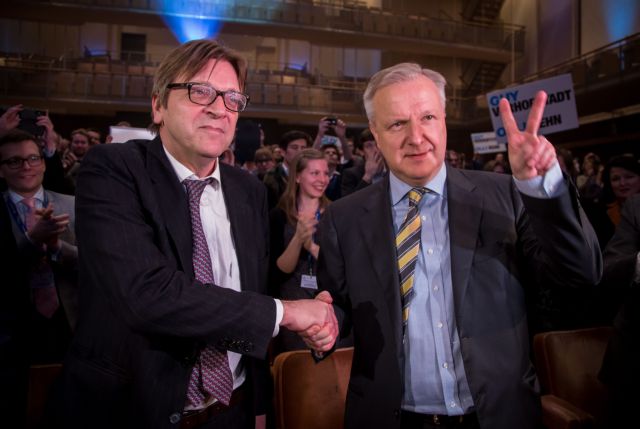 Φέρχοφστατ και Ολι Ρεν επικεφαλής του ευροψηφοδελτίου των Φιλελεύθερων