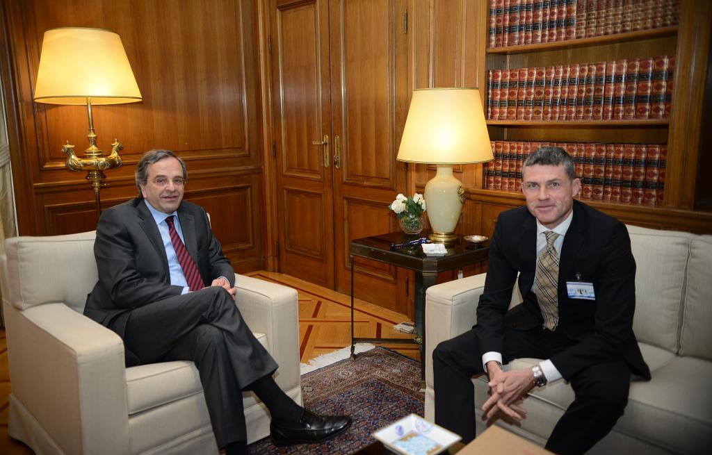 Με τον πρόεδρο της Lidl Hellas συναντήθηκε ο Αντ. Σαμαράς