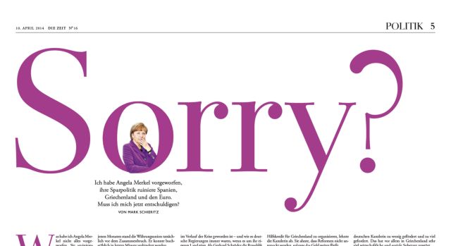 H Die Zeit για τη Μέρκελ: «Να της ζητήσω συγγνώμη;»
