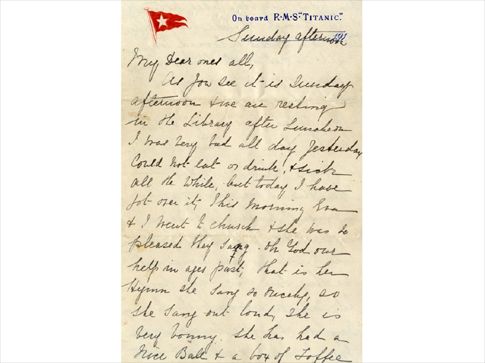 Γράμμα από τον… Τιτανικό: Σε δημοπρασία η τελευταία επιστολή πριν από το ναυάγιο