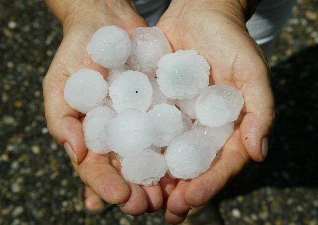 Σέρρες: Σοβαρές καταστροφές σε καλλιέργειες από χαλάζι σε μέγεθος καρυδιού
