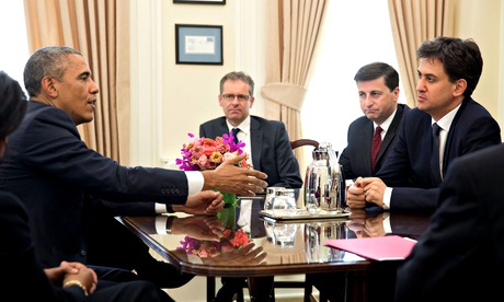 Ο Ομπάμα συναντήθηκε με τον βρετανό ηγέτη των εργατικών Εντ Μίλιμπαντ