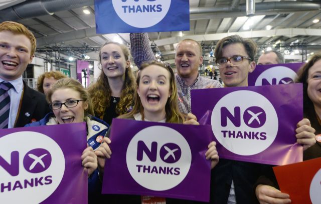 Παραμονή στο Ηνωμένο Βασίλειο με διαφορά 10% ψήφισαν οι Σκωτσέζοι
