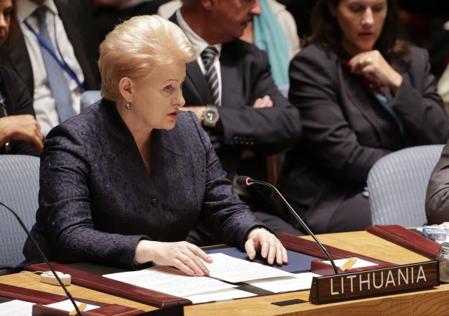 «Τρομοκράτη» και «εγκληματία» χαρακτήρισε τον Πούτιν η πρόεδρος της Λιθουανίας