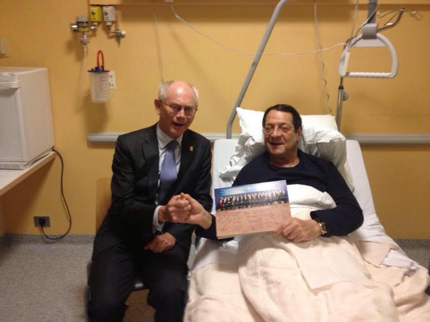 Ο Ρόμπαϊ επισκέφθηκε τον Νίκο Αναστασιάδη στο νοσοκομείο