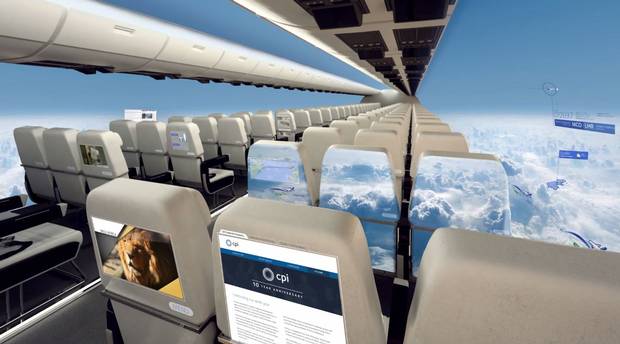 Ατρακτος με θέα στο κενό: Το αεροπλάνο του μέλλοντος θα είναι χωρίς παράθυρα