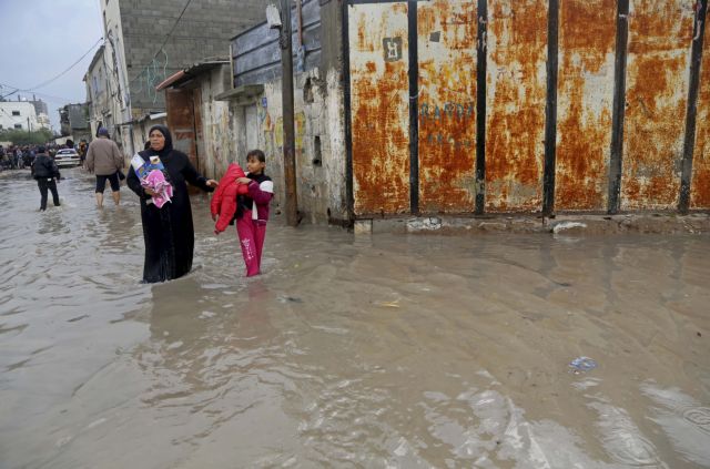 Κατάσταση έκτακτης ανάγκης για τις πλημμύρες στη Γάζα