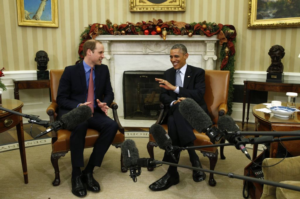 Ο Μπαράκ Ομπάμα υποδέχθηκε τον πρίγκιπα Γουίλιαμ στον Λευκό Οίκο