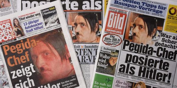 Σάλος στη Γερμανία: Ο ιδρυτής του ισλαμοφοβικού Pegida ποζάρει ως Χίτλερ!