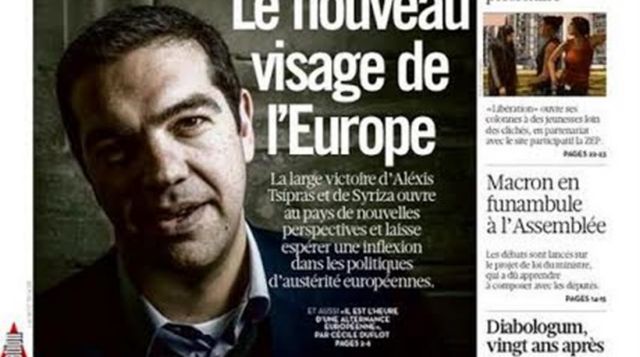 «Το νέο πρόσωπο της Ευρώπης»: Ο Τσίπρας στο εξώφυλλο της Liberation τη Δευτέρα
