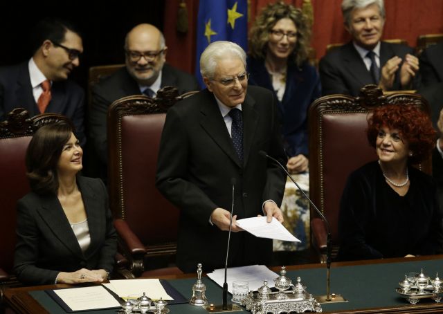 Ορκίστηκε ο νέος πρόεδρος της Ιταλίας Σέρτζιο Ματαρέλα