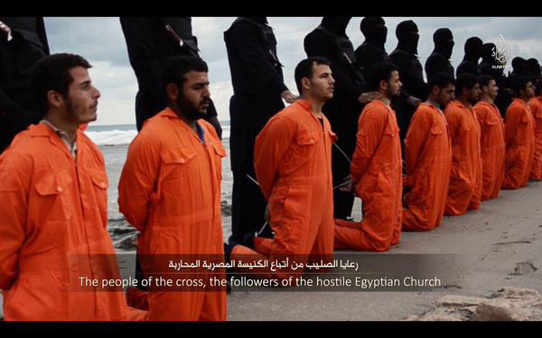 Λιβύη: Βίντεο τζιχαντιστών δείχνει τον αποκεφαλισμό 21 αιγύπτιων χριστιανών κοπτών