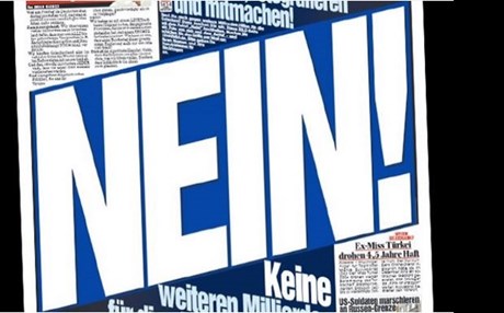 Η Bild καλεί τους αναγνώστες της σε «εκστρατεία» υπέρ του «όχι» στο ελληνικό πρόγραμμα