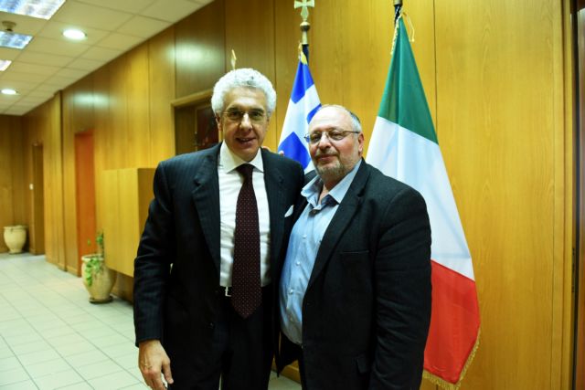 Συνάντηση Κώστα Ησυχου με τον πρέσβη της Ιταλίας για το μεταναστευτικό