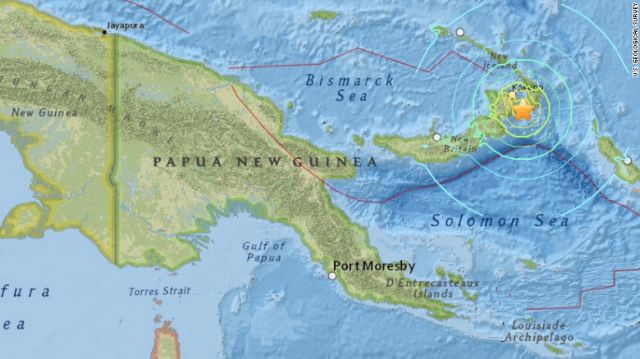 Παπούα Νέα Γουινέα: Δεν σημειώθηκε τσουνάμι μετά τον μεγέθους 7,5 Ρίχτερ σεισμό