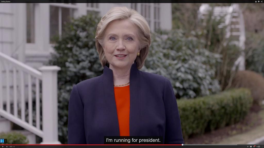 Χίλαρι Κλίντον: Και επίσημα υποψήφια για την προεδρία των ΗΠΑ το 2016