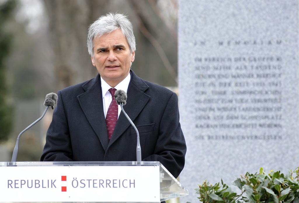 Βέρνερ Φάιμαν: «Υποκλινόμαστε μπροστά σε όλους εκείνους που απελευθέρωσαν την Αυστρία»