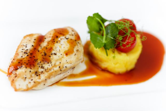 Κοτόπουλο με σάλτσα πορτοκαλιού