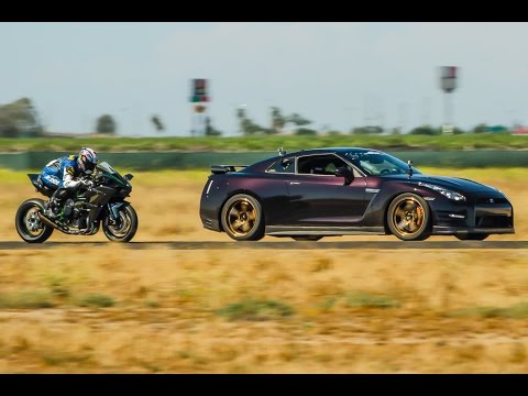 kawasaki ninja h2r vs bugatti chiron