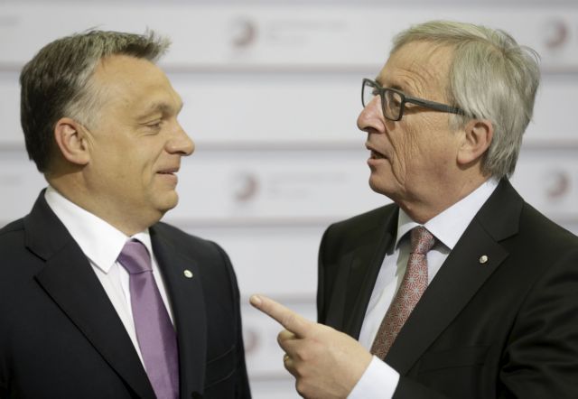 «Χαίρε δικτάτορα», φέρεται να είπε ο Γιούνκερ στον ούγγρο πρωθυπουργό