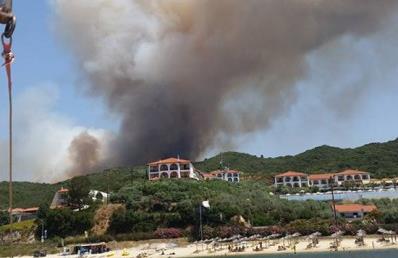Σε πλήρη ύφεση η φωτιά που ξέσπασε χθες στην Χαλκιδική | tanea.gr