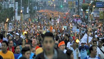 Ονδούρα: Με μεγάλη διαδήλωση απαίτησαν την παραίτηση του προέδρου