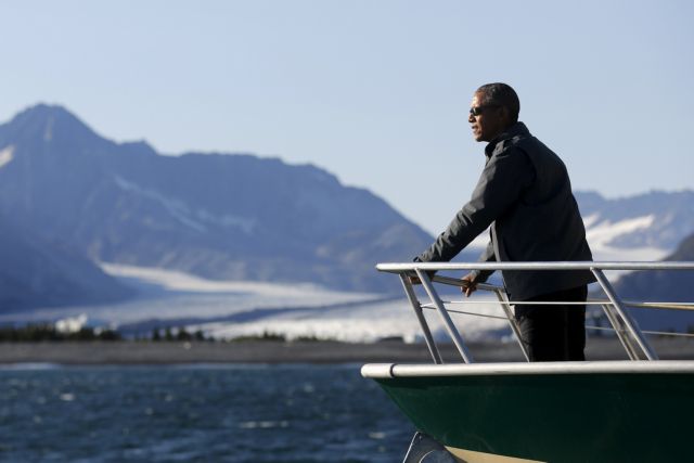 Από τους παγετώνες της Αλάσκα ο Ομπάμα ζητεί επείγουσα δράση για την αντιμετώπιση της κλιματικής αλλαγής
