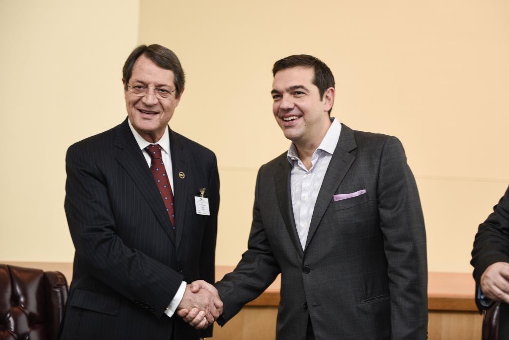 Για τον συντονισμό Ελλάδας και Κυπριακής Δημοκρατίας συζήτησαν Τσίπρας – Αναστασιάδης