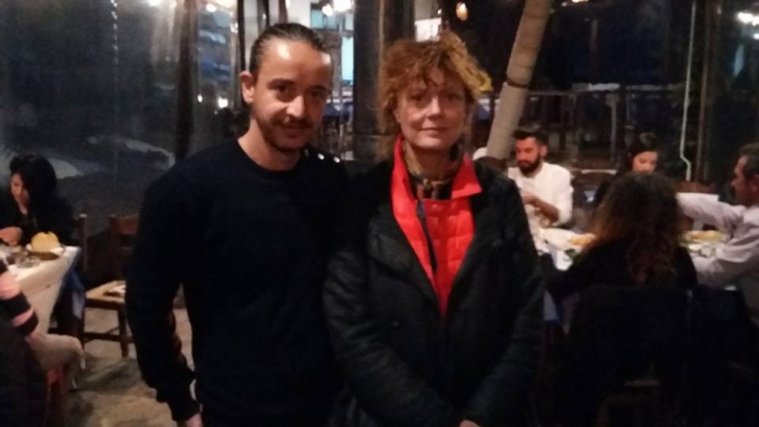 Κοντά στους πρόσφυγες στη Λέσβο βρέθηκε η Σούζαν Σάραντον