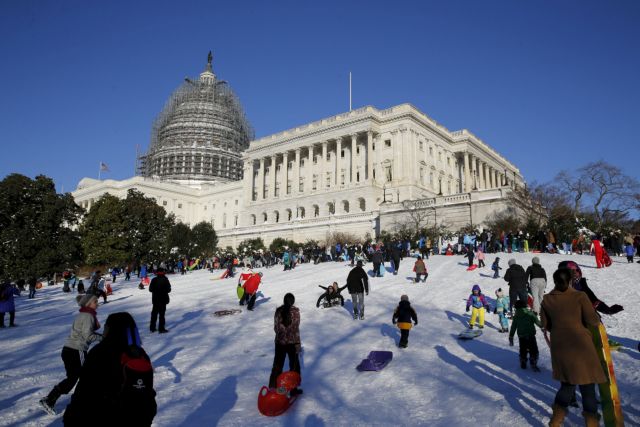 ΗΠΑ: Περέλυσε η Ουάσιγκτον λόγω χιονιού