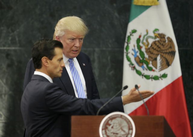 Ο Τραμπ είδε τον πρόεδρο του Μεξικού και μετά τον χρέωσε με το τείχος
